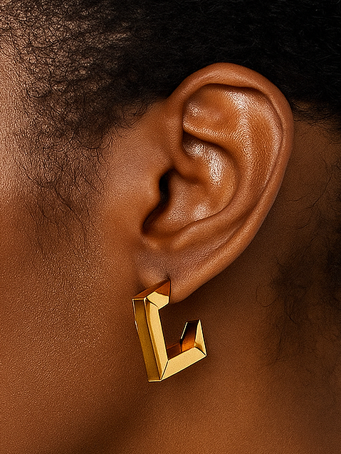 SQUARE HOOP EARRINGS