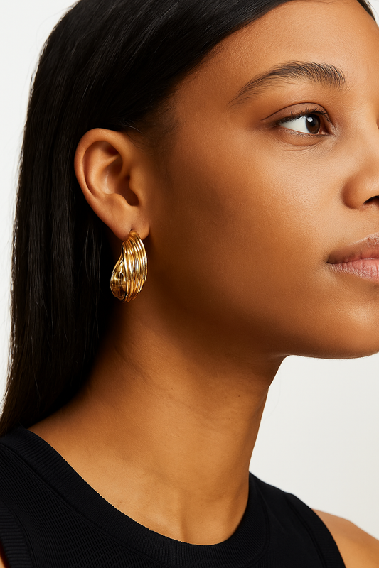 TWISTED RIBBON HOOPS