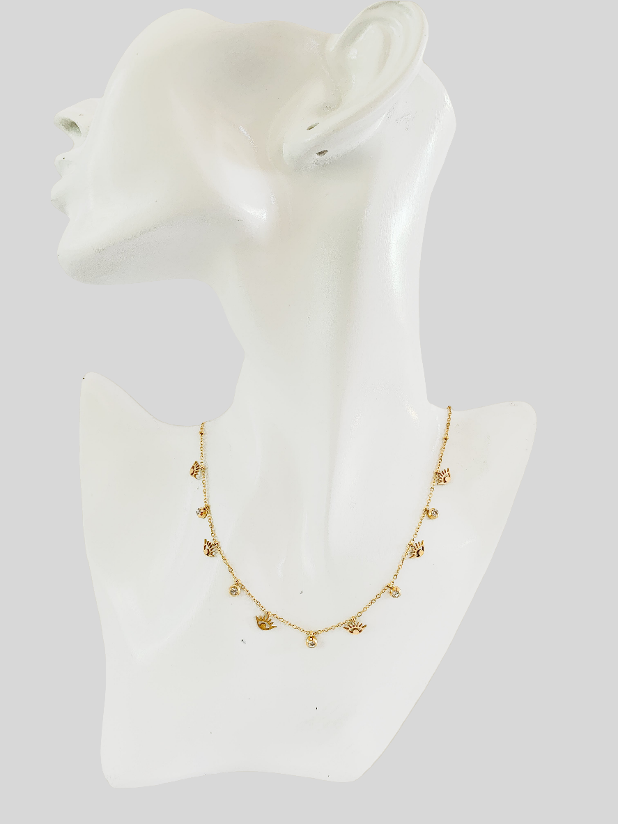 SCATTERED EYE NECKLACE