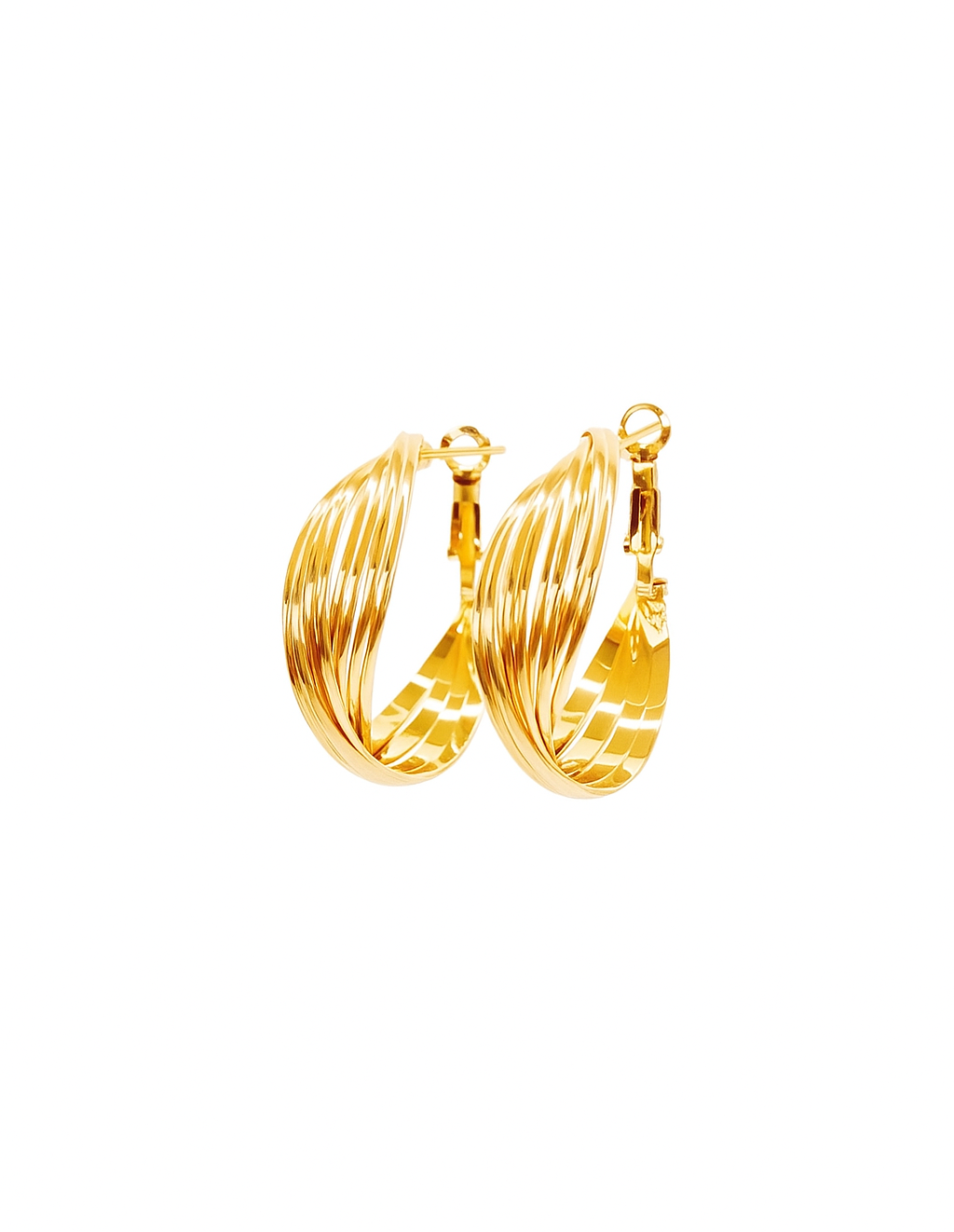 TWISTED RIBBON HOOPS