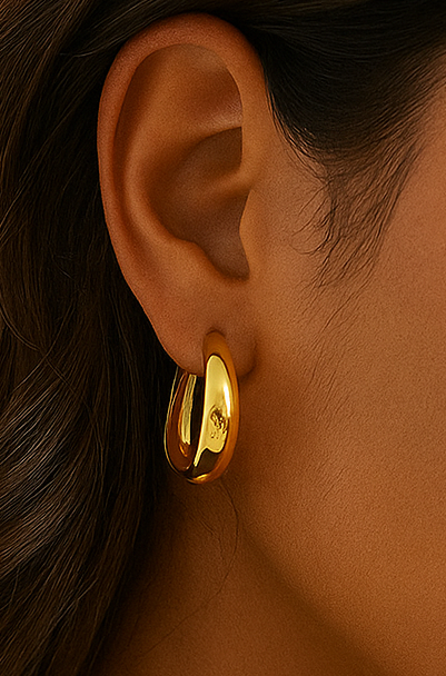 HALF CHUNKY ROUND HOOP