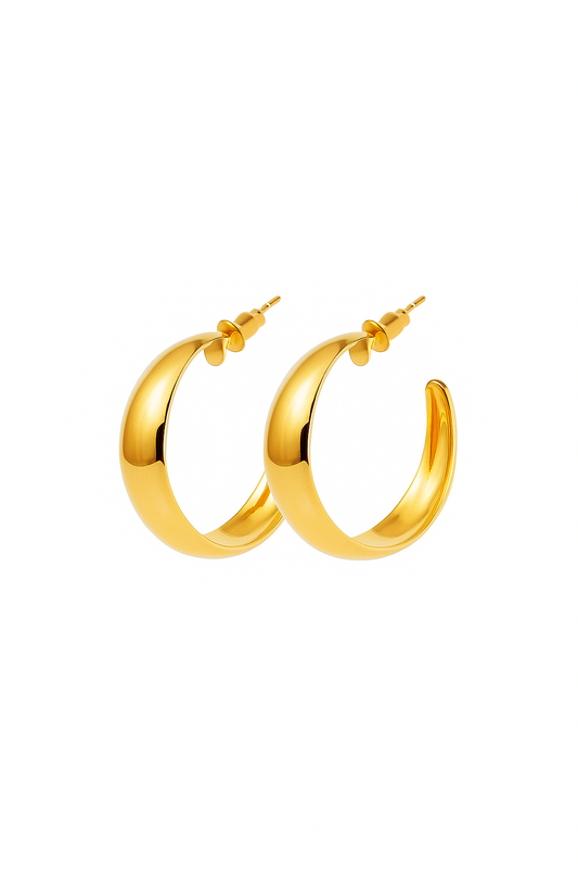 HALF CHUNKY ROUND HOOP