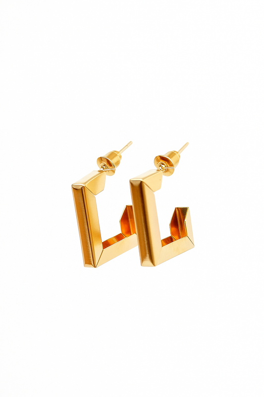 SQUARE HOOP EARRINGS